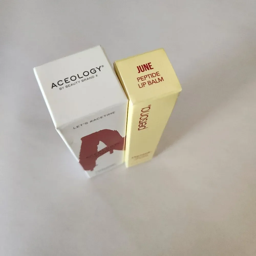 Aceology & Persona Lip Mask and Peptide Lip Balm Bundle NIB